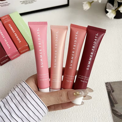 Summer Fridays New Lip Balm Vanilla Beige Birthday Cake Pink Sugar Guava Toasted Marshmallow Moisturizing Lipstick Lip Gloss